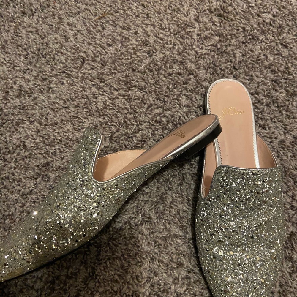 Size 7 Sparkly Slides - image 2